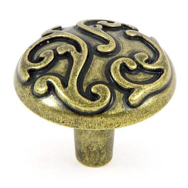 Ivy Cabinet Knob in Antique Brass 1 pc